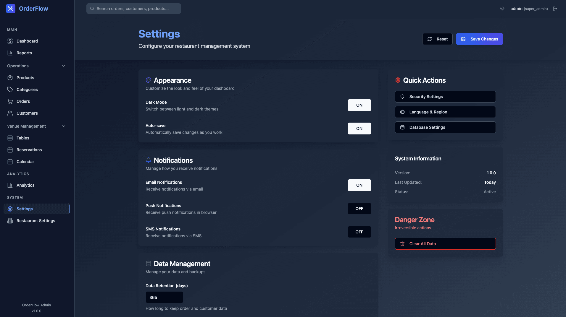OrderFlow Screenshot 10